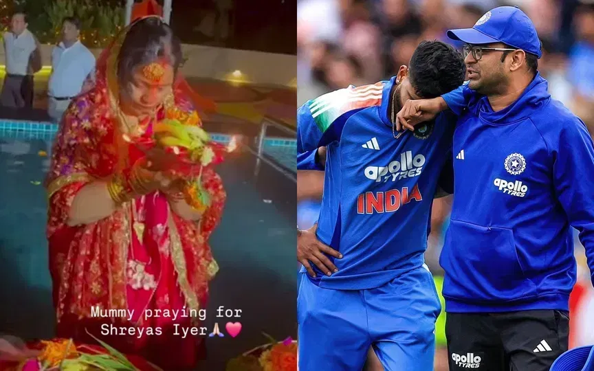 Suryakumar Yadav's mother prays for Shreyas Iyer's recovery during Chhath Puja in viral video