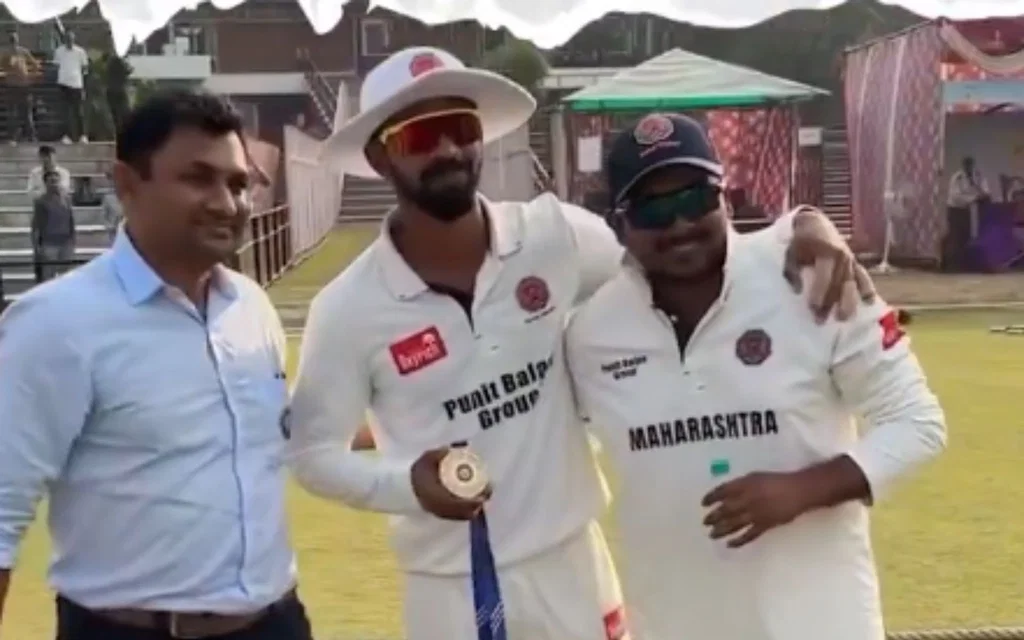 Ruturaj Gaikwad and Prithvi Shaw [Source: @MahaCricket]