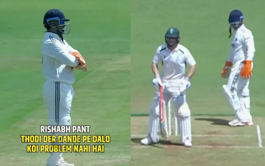 "Pareshan mat ho…,": Captain Rishabh Pant inspires India A bowlers with trademark antics "Pareshan mat ho…,": Captain Rishabh Pant inspires India A bowlers with trademark antics
