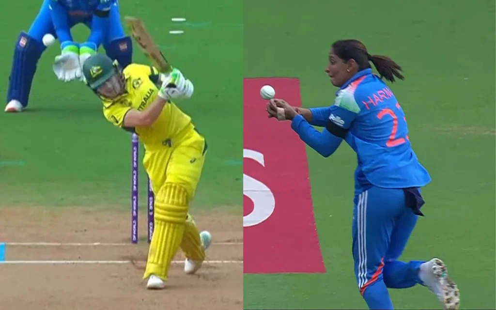 Alyssa Healy's drop catch (Source:@Sportskeeda/X.com)