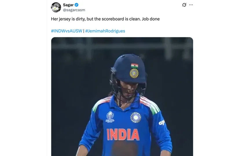 Fan tweet [Source: @sagarcasm/X.com]