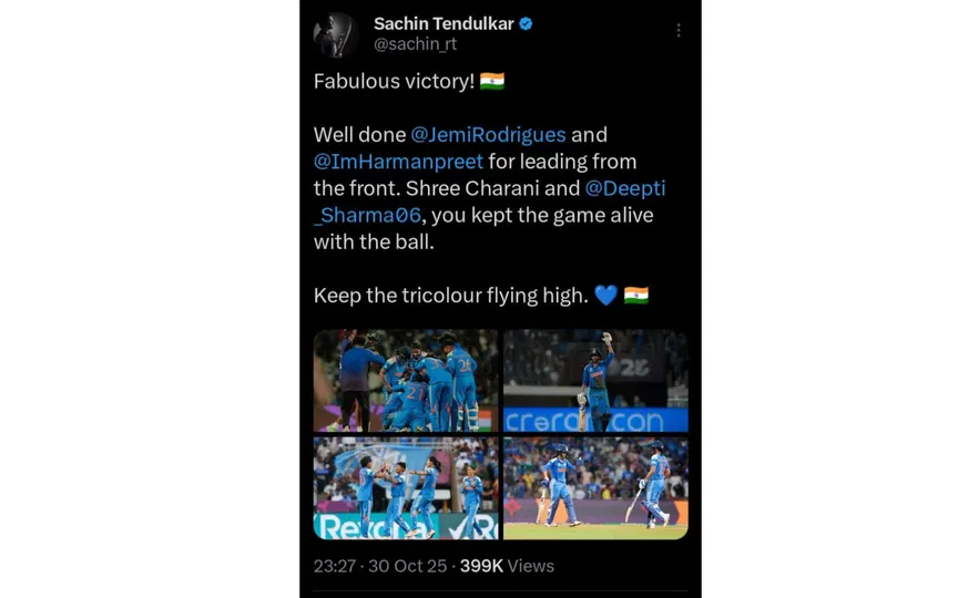 सचिन तेंदुलकर की इच्छा (स्रोत: @sachin_rt/x.com)