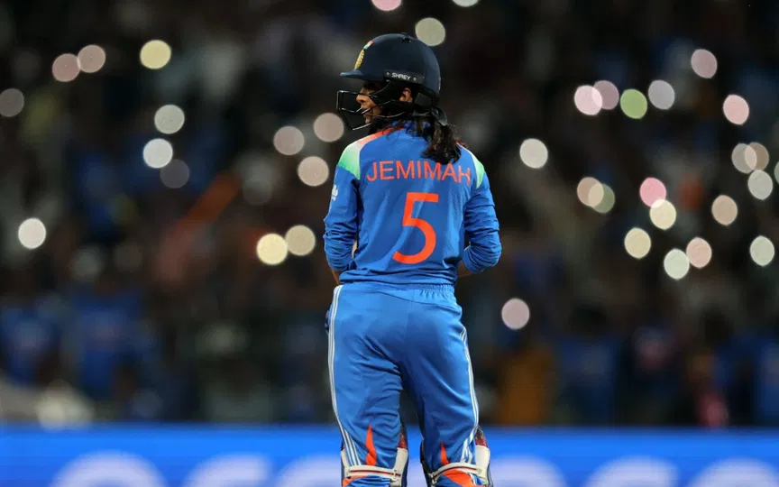 3. जेमिमा रोड्रिग्स - 127* बनाम ऑस्ट्रेलिया (2025 महिला विश्व कप सेमीफाइनल) [स्रोत: @Rajiv1841/X.com]