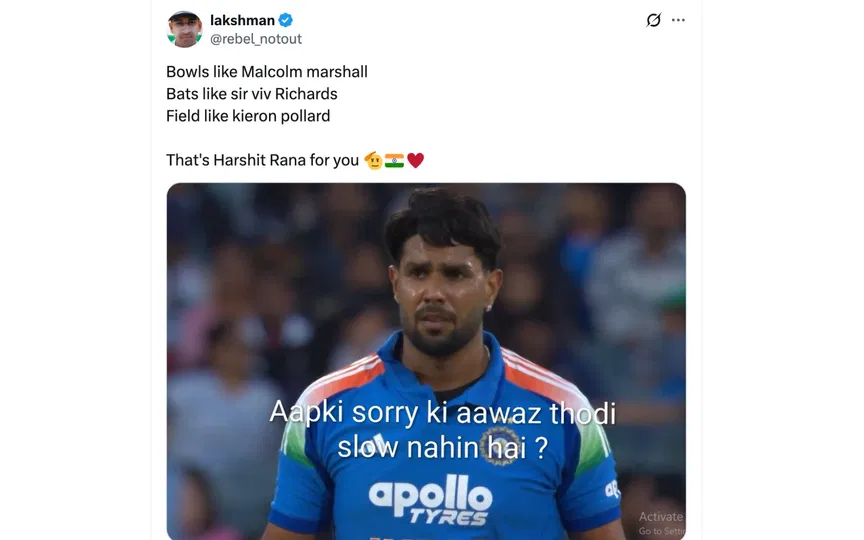 Fan tweet [Source: @rebel_notout/X.com]