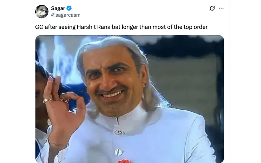 Fan tweet [Source: @sagarcasm/X.com]