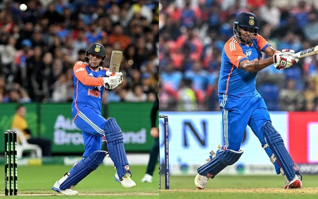 Abhishek Sharma and Harshit Rana put up a fight for IND [Source: AFP]