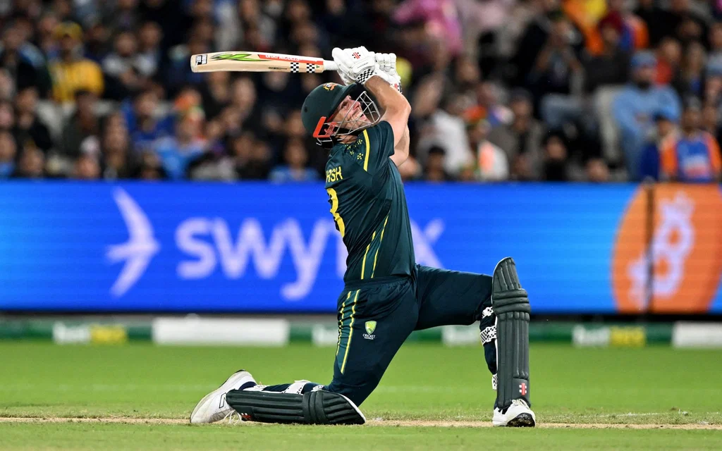 Mitch Marsh in action (Source: AFP Photos)