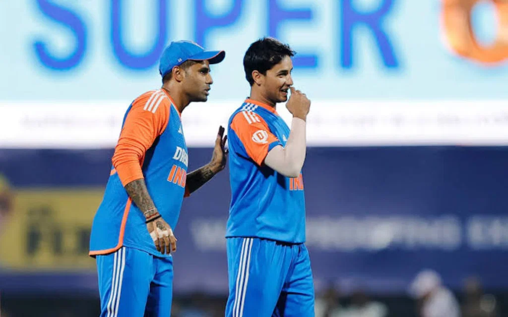 Suryakumar Yadav and Abhishek Sharma [Source: @Abhishek_Fan_/X]