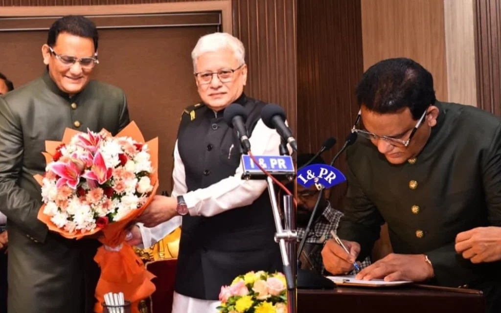 Azharuddin swears in as Telangana minister [Source: @azharflicks/X.com]