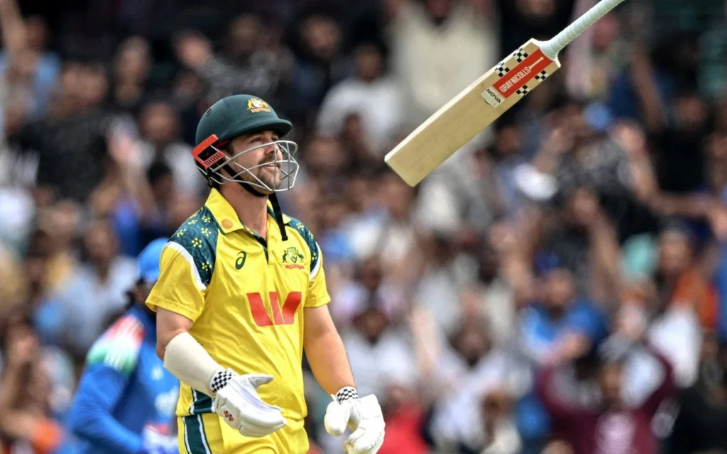 Travis Head featuring for Australia - (Source: AFP)