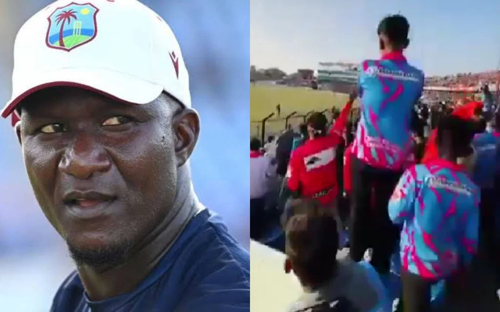 Daren Sammy slammed Bangladesh fans [Source: @TUnlimitedd, @HinduVoice_in/x.com]