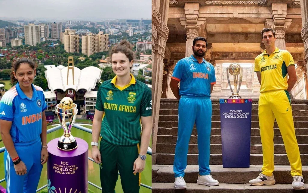 Harmanpreet Kaur mirroring Rohit Sharma in a November World Cup final [Source: @ICC/x]