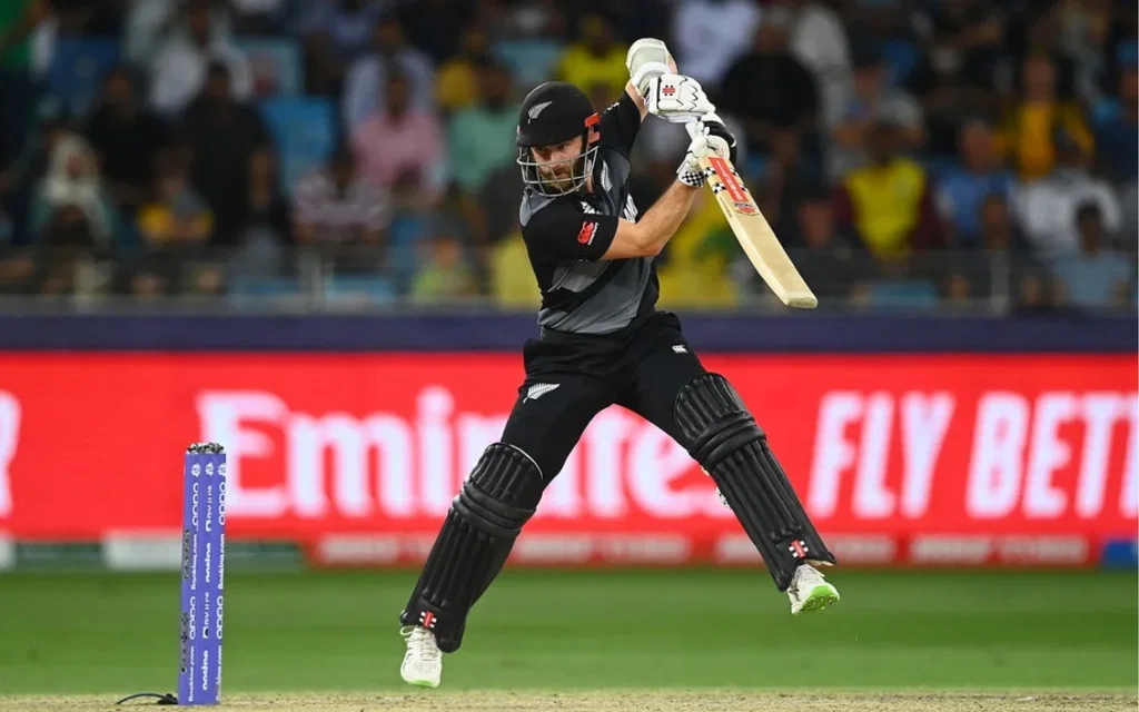 Kane Williamson playing against Australia in 2021 [Source: @amer_jamal/X.com]