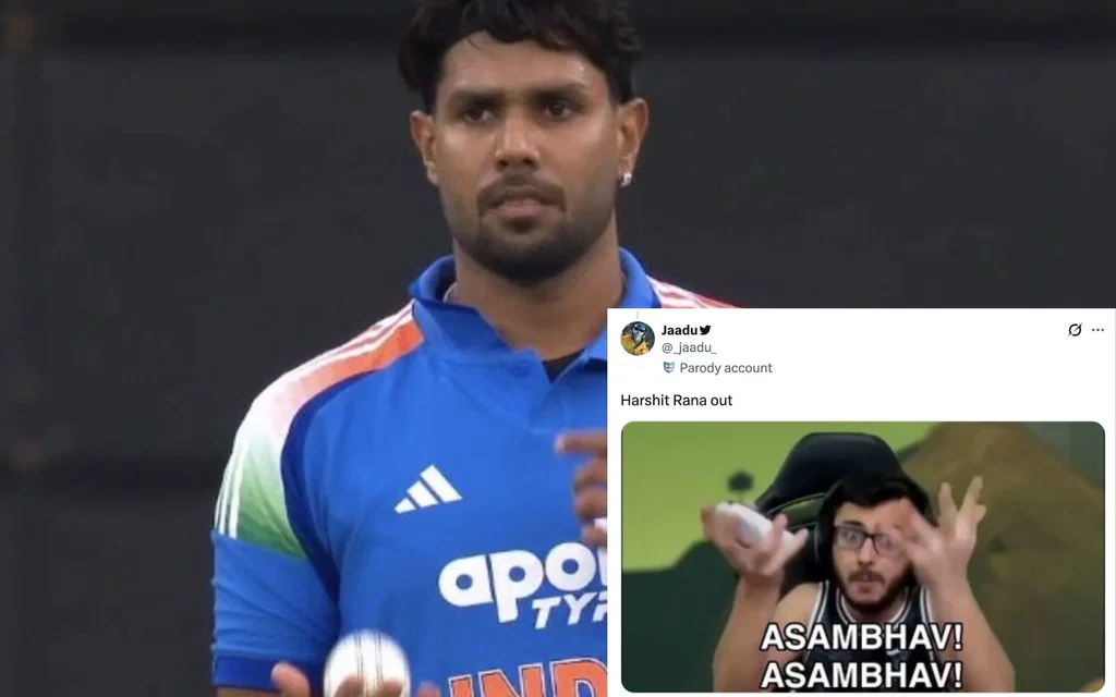 Harshit Rana dropped from 3rd T20I [Source: @Iam_Sh05, @_jaadu_/X.com]