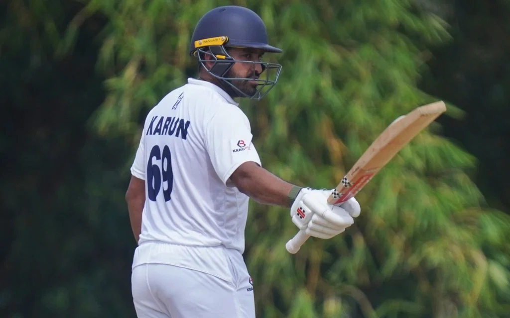 Karun Nair continues to shine in Ranji Trophy [Source: @lal__kal/X.com]