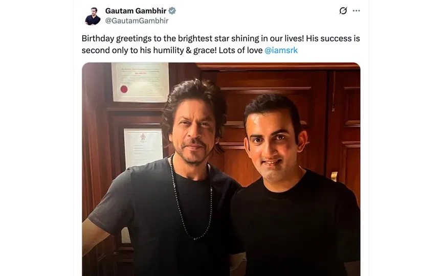 GG's tweet [Source: @GautamGambhir/X.com]