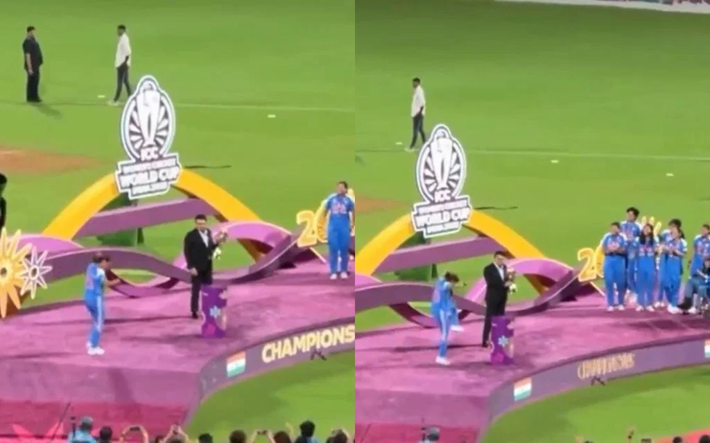 Harmanpreet Kaur's Bhangra (Source: @rushiii_12/x.com)