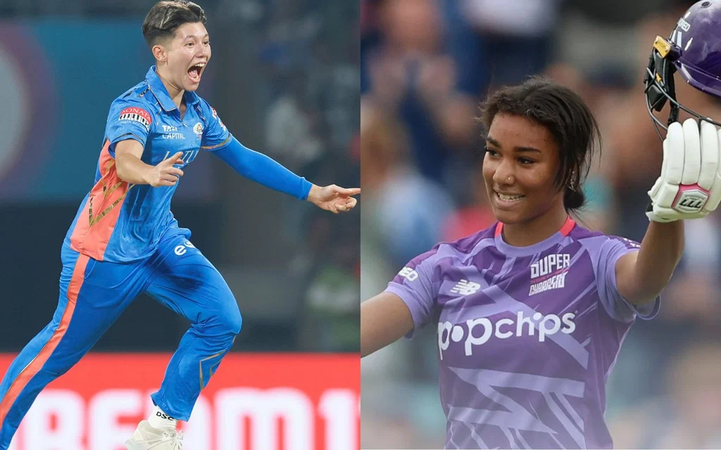 Issy Wong and Davina Perrin [Source: @Prajwal2742, @CricketMediaUK/x]