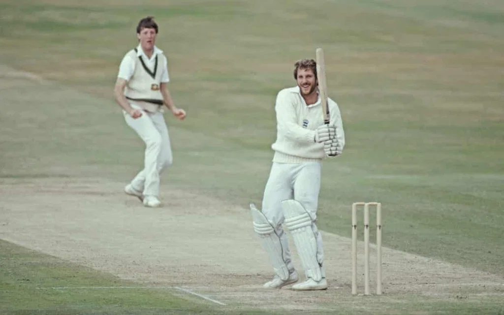 Ian Botham's unbeaten 149 in Ashes 1981 (Source: @YesterdaysBrit1/x.com)