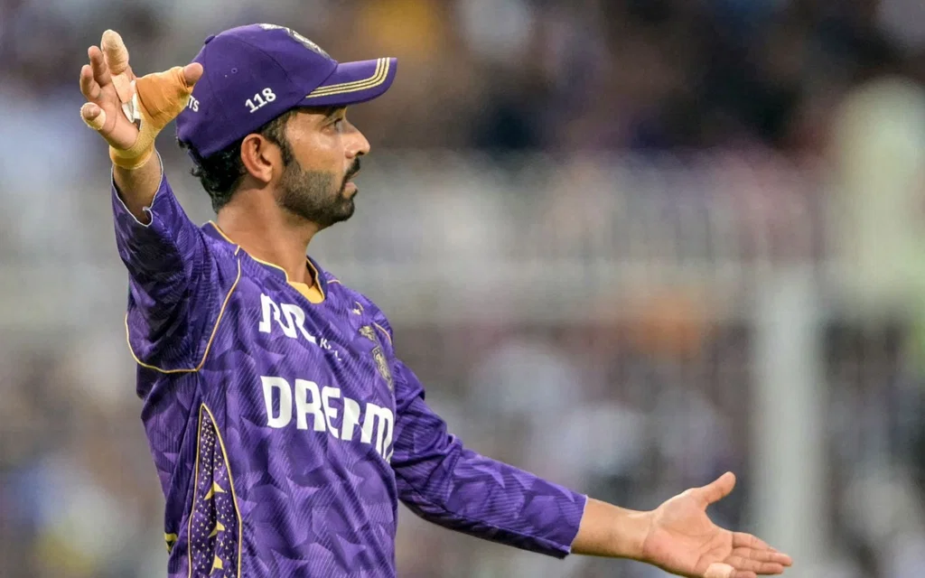 Ajinkya Rahane for KKR - (Source: AFP)