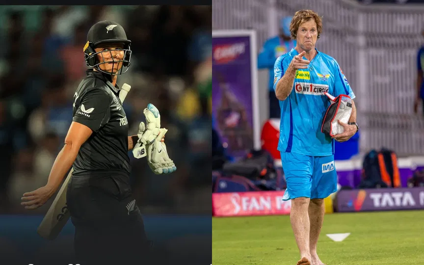 सूजी बेट्स और जोंटी रोड्स [स्रोत: @ESPNcricinfo, @LucknowIPL/X]