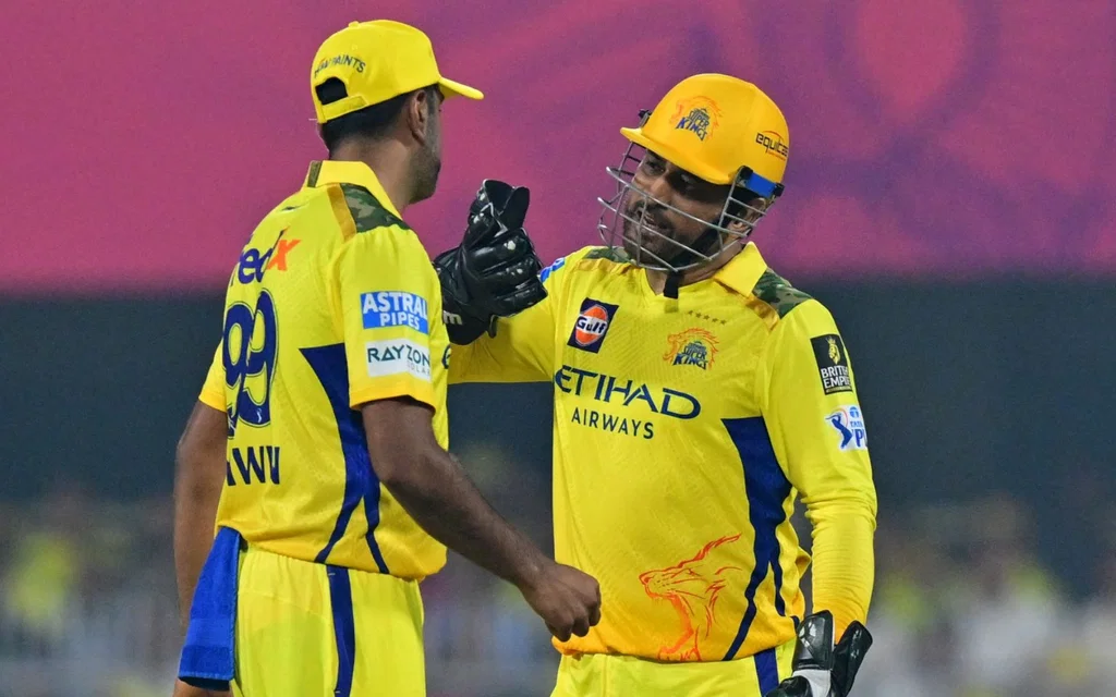 MS Dhoni and R Ashwin - (Source: AFP)