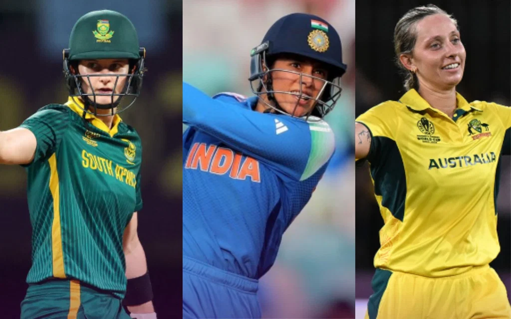 Wolvaardt, Mandhana, Gardner [Source: @ICC/ X]