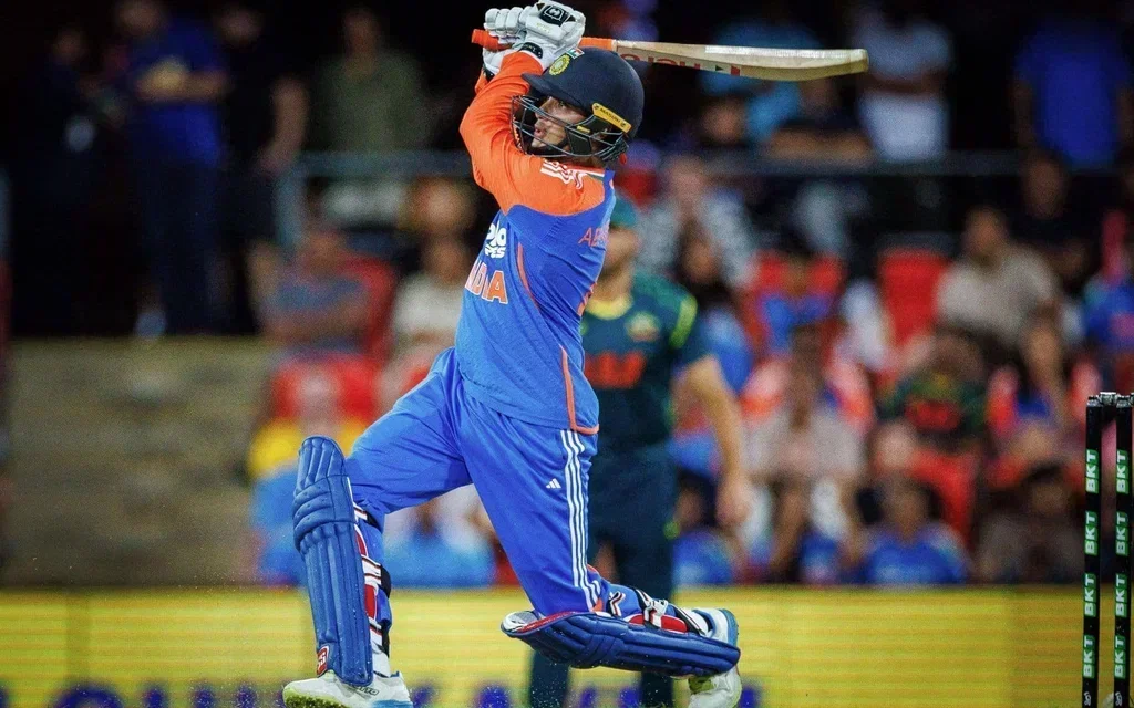 Abhishek Sharma in action [Source: AFP]