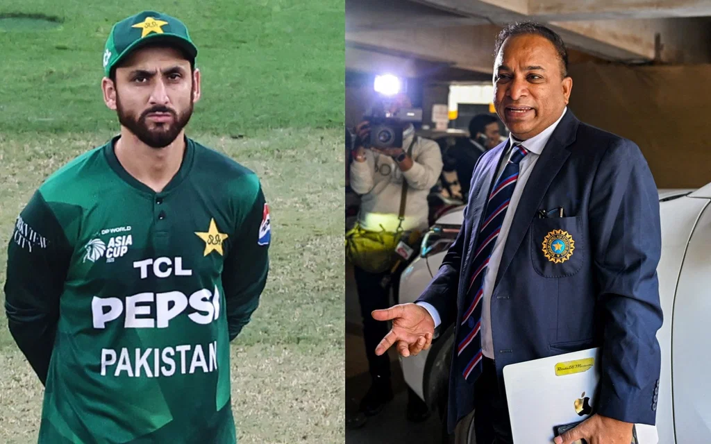 Salman Ali Agha and Devajit Saikia - (Source: AFP)