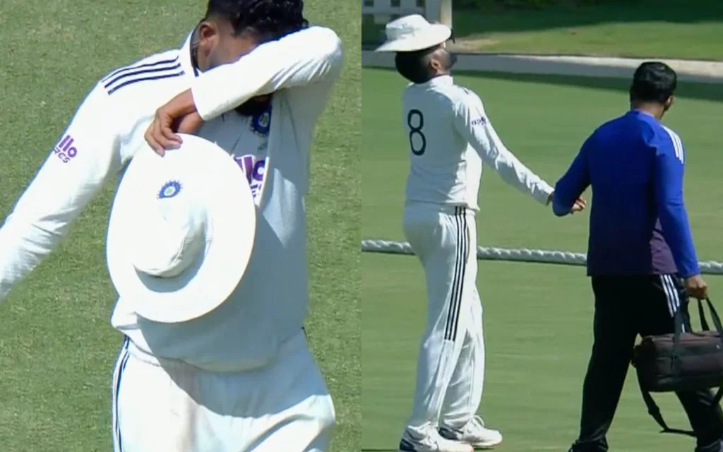 Mohammed Siraj injured in unofficial 2nd Test - (Source: OneCricket/X.com)