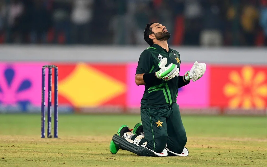 Mohammad Rizwan after the heroic century (Source: @Al__Quraan/x.com)