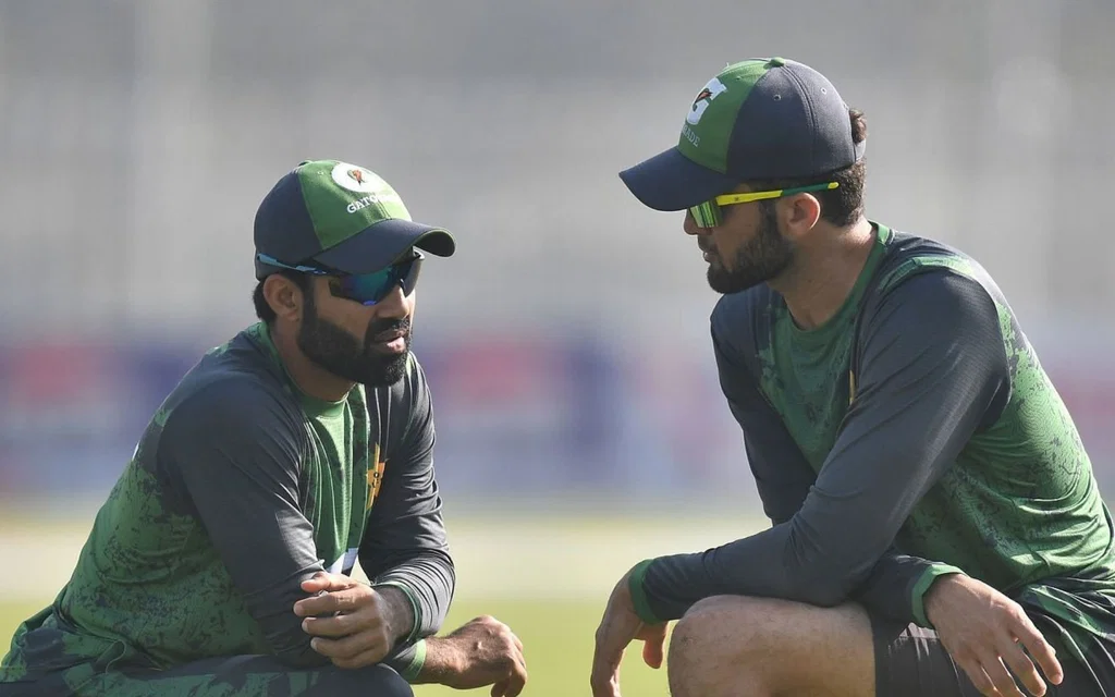 Mohammad Rizwan and Shaheen Afridi [Source: @CallMeSheri1_/X.com]