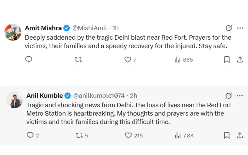 Tweets from cricketers [Source: Screengrab]