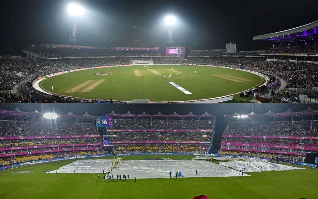 Eden Gardens and Barsapara Cricket Stadium [Source: AFP Photos]