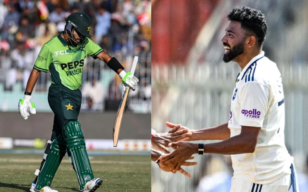 Babar Azam and Mohammed Siraj [Source: AFP]