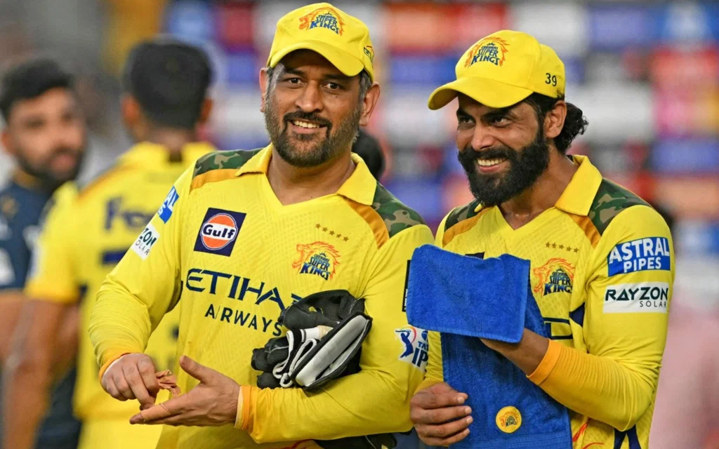 MS Dhoni and Ravindra Jadeja [Source: AFP]
