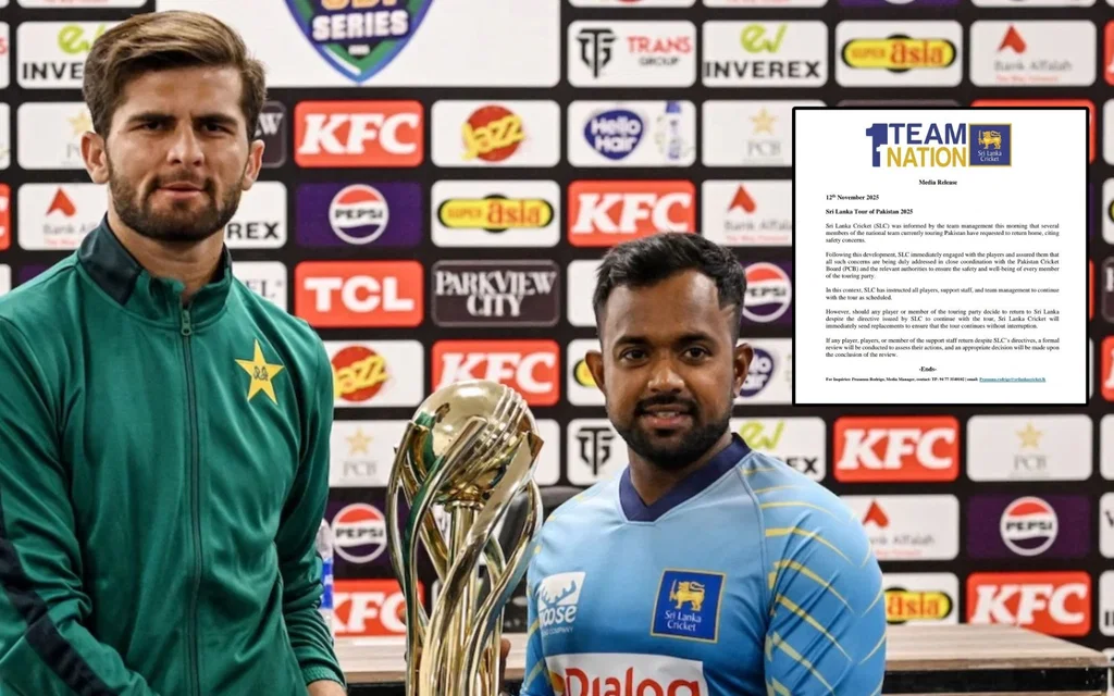Sri Lanka Cricket releases official statement to continue Pakistan tour [Source: @morin_sahab/X.com]
