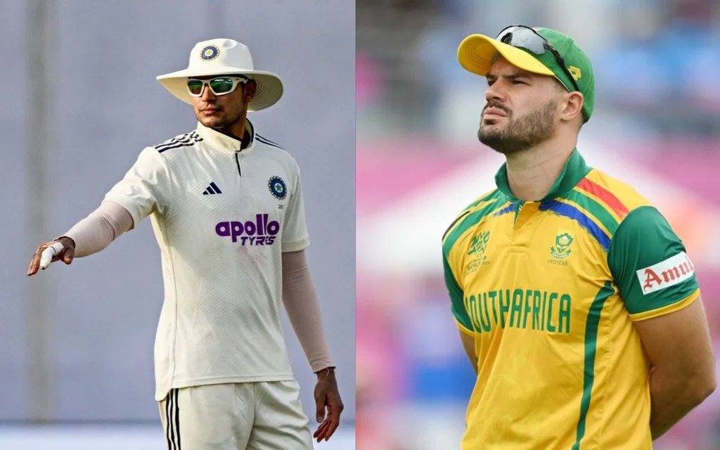 Shubman Gill and Aiden Markram [Source: AFP, @PoppingCreaseSA/x]