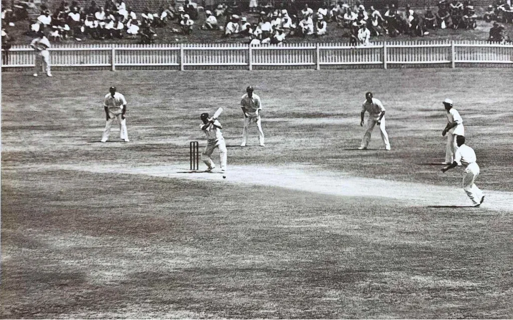 Harold Larwood in Bodyline [Source: X/@fredfertang]