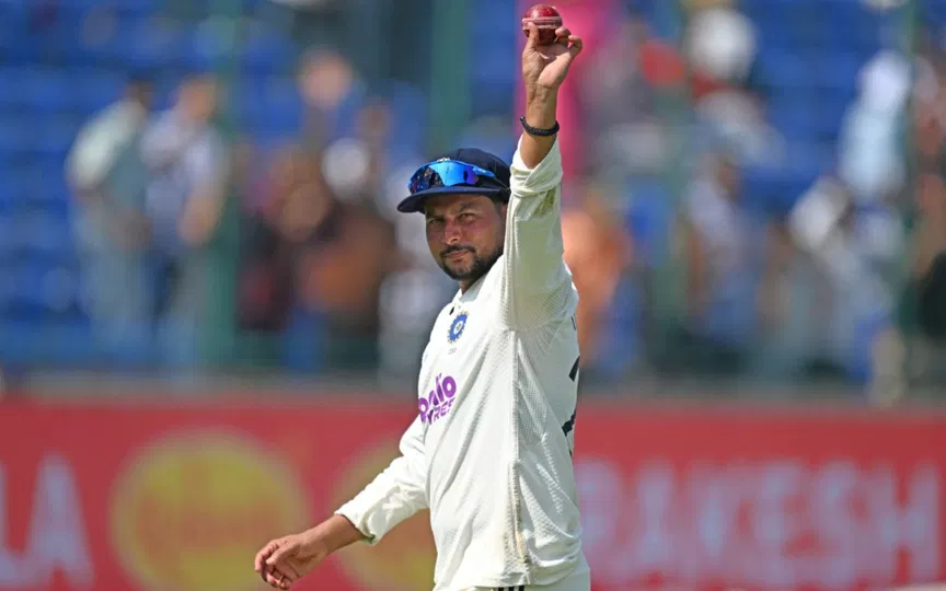 टेस्ट में कुलदीप यादव - (स्रोत: एएफपी)