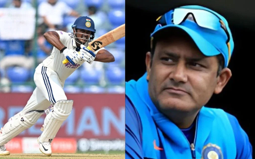 Sai Sudharsan and Anil Kumble [Source: AFP, @Teamindiacrick/x]