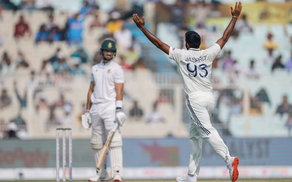 Jasprit Bumrah celebrating a wicket on Day 1 [Source: @BCCI/x]
