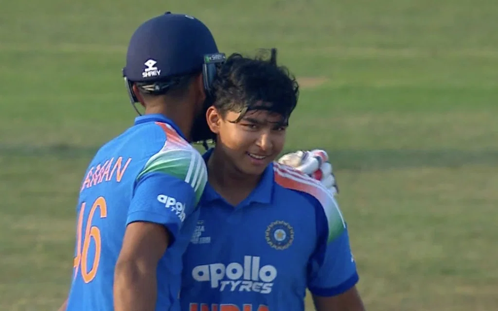 Suryavanshi scores 32-ball ton [Source: @WoKyaHotaHai/x.com]
