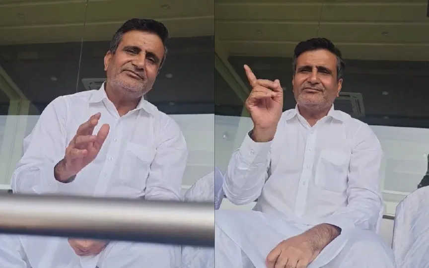 शुभमन गिल के पिता की एक प्रशंसक के साथ बातचीत (स्रोत: @akpnetz/x.com)