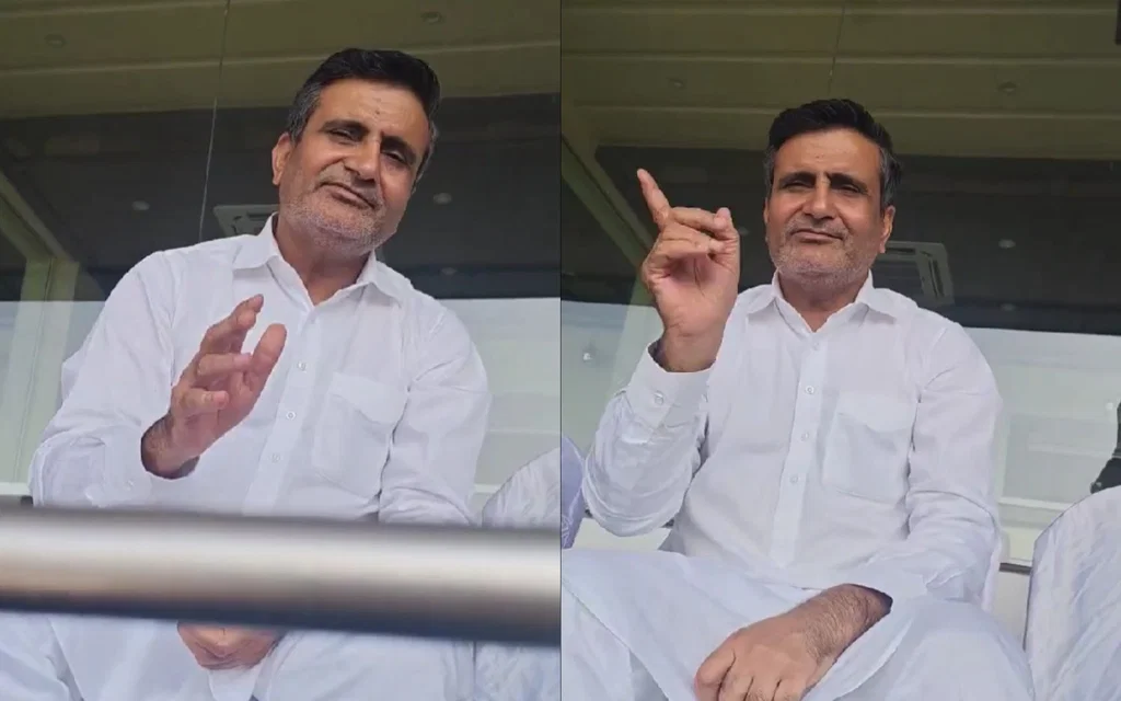 Shubman Gill's fathher's interaction with a fan (Source: @akpnetz/x.com)