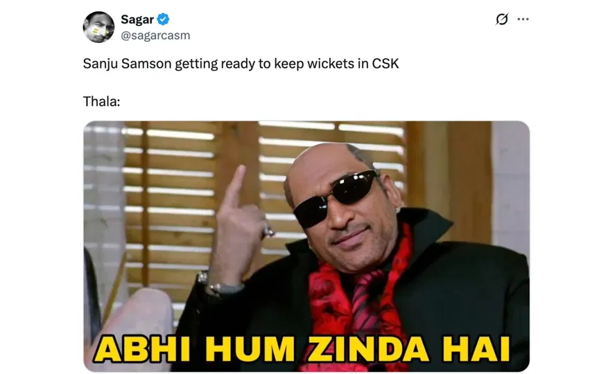 Fan tweet [Source: @sagarcasm/X.com]