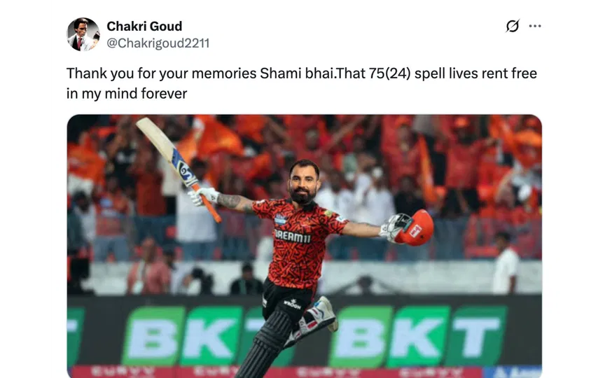 Fan tweet [Source: @Chakrigoud2211/X.com]