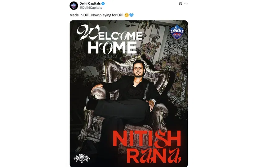 DC's tweet [Source: @DelhiCapitals]