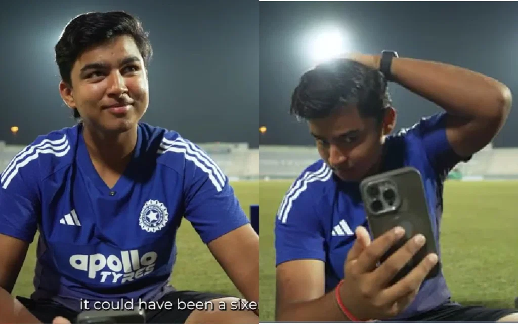 Vaibhav Suryavanshi on his father (Source: @BCCI/x.com)