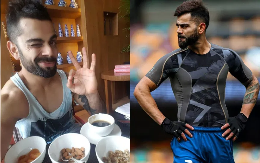 विराट कोहली और उनका आहार [स्रोत: @Cricket_live247/X.com, @virat.kohli/IG]